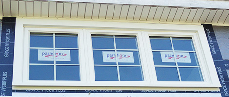 New construction window installation